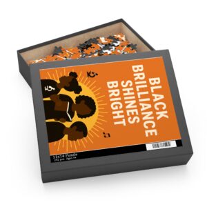 Black Learners Matter Too Black Brilliance Puzzle Design | 252 Piece Puzzle for Family Fun, Gift for Kids, Educational Activity